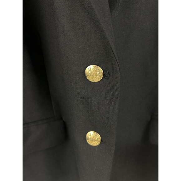 J Crew Factory Original Schoolboy Blazer Black SZ 22 Gold Buttons Academia Lined - Picture 5 of 10